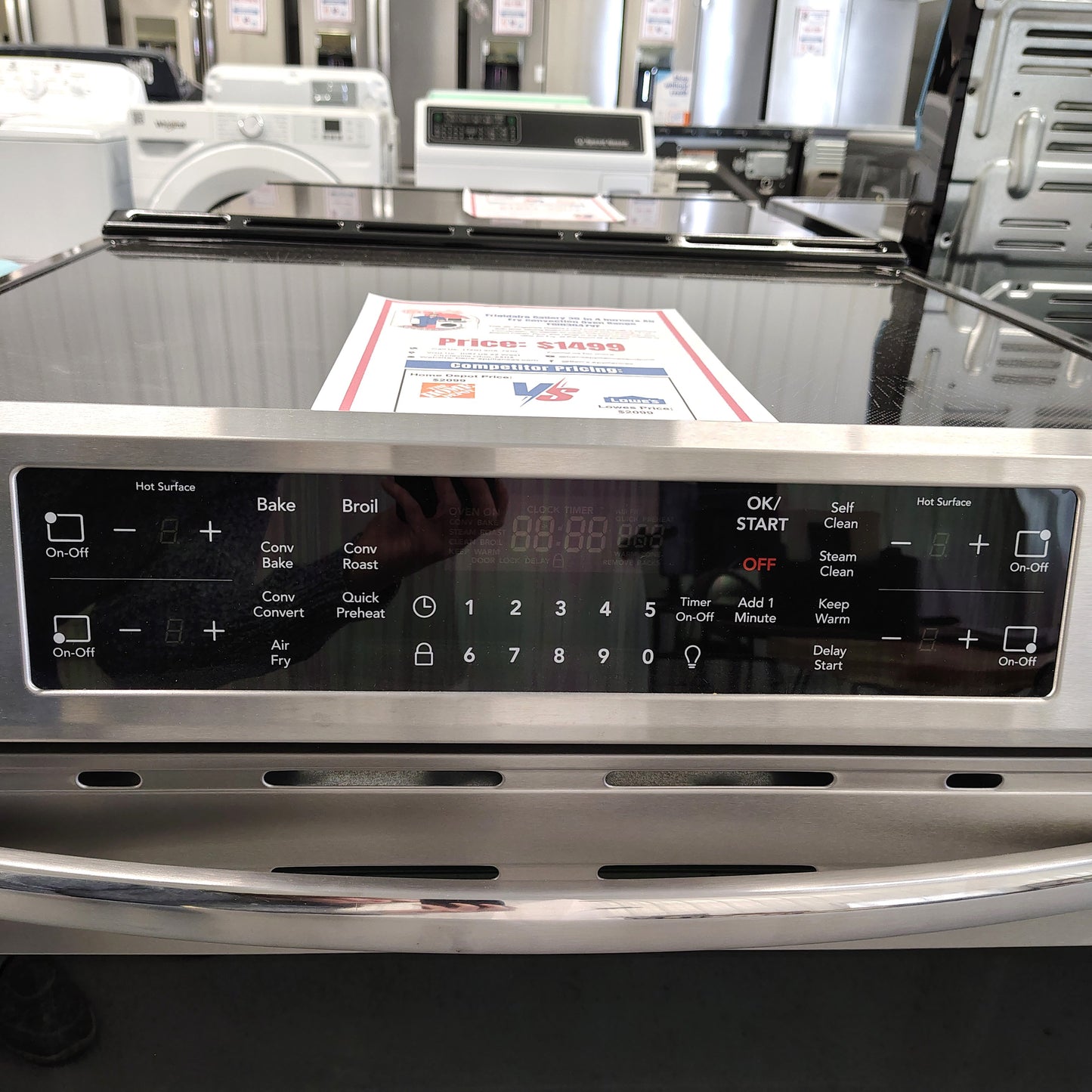 Frigidaire Gallery 30-in 4 burners Air Fry Convection Oven Slide-In Single Induction Range (Fingerprint Resistant Stainless Steel) FGIH3047VF