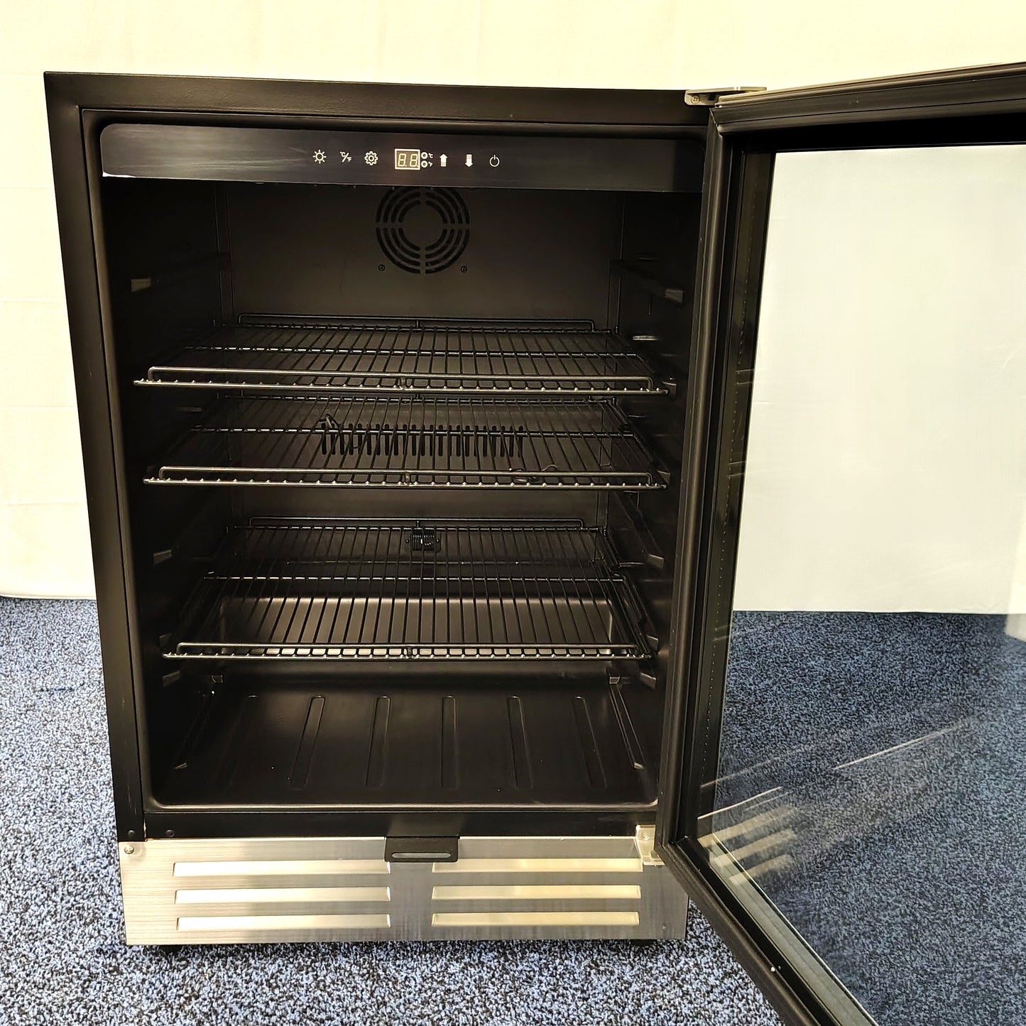Velivi 24 in. 210 (12 oz.) Can Built-in/Freestanding Beverage Cooler Fridge with Adjustable Shelves in Stainless Steel KMYL150