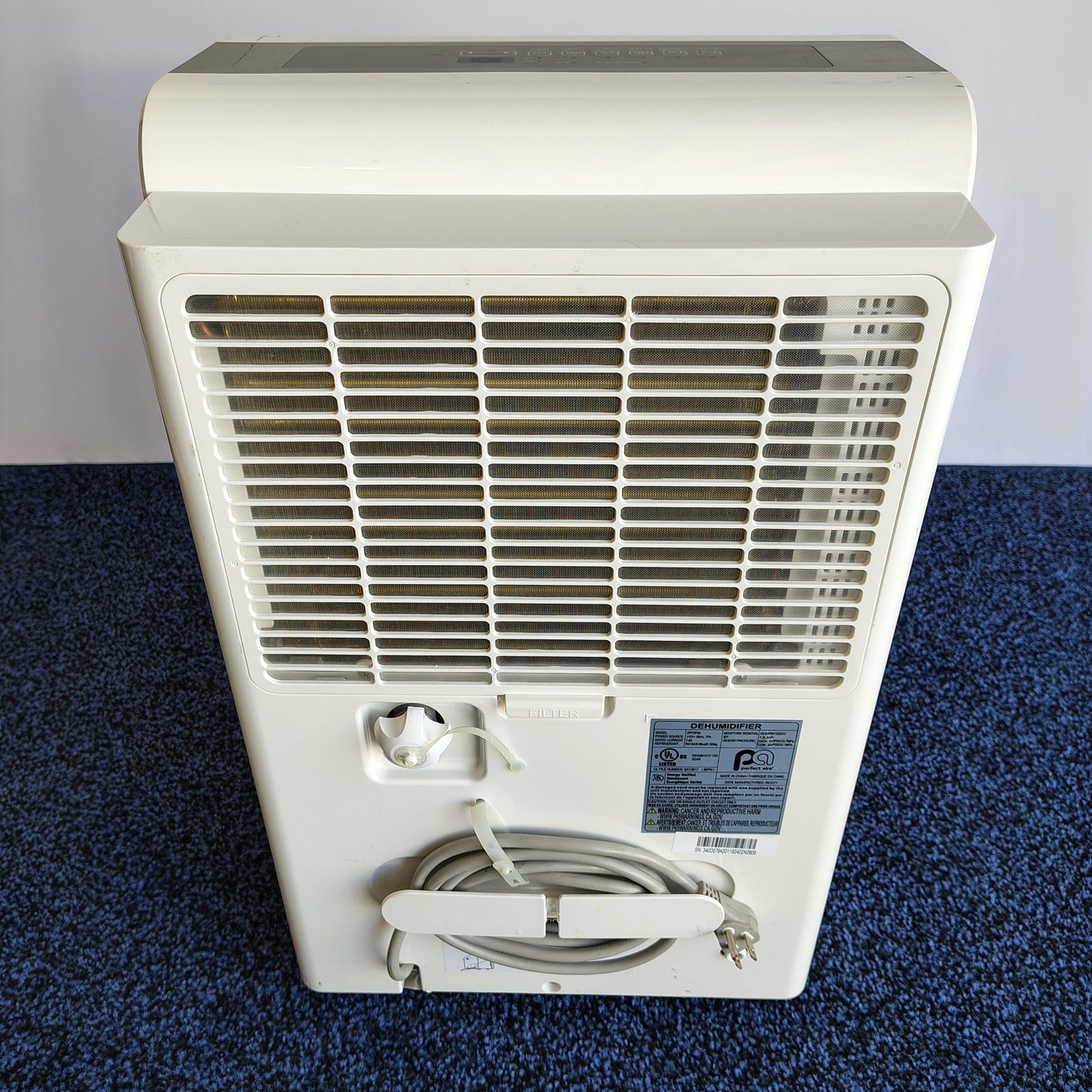 PerfectAire 50-Pint (4500 sq. ft.) Dehumidifier with Continuous Drain and Ultra-Quiet Operation
