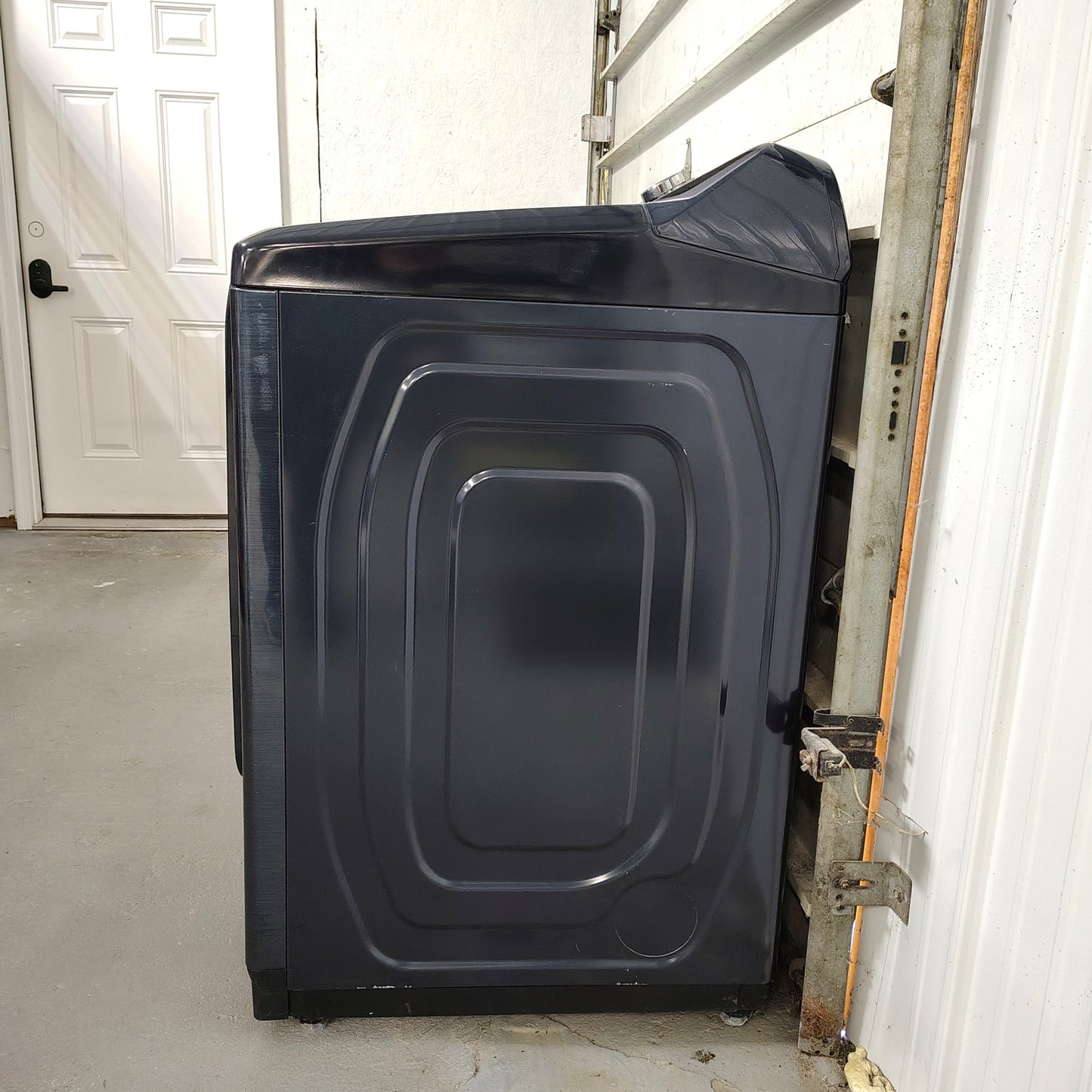 Samsung 7.4 cu. ft. Vented Smart Electric Dryer in Brushed Navy Blue with Pet Care Dry and Steam Sanitize+ DVE54CG7150D