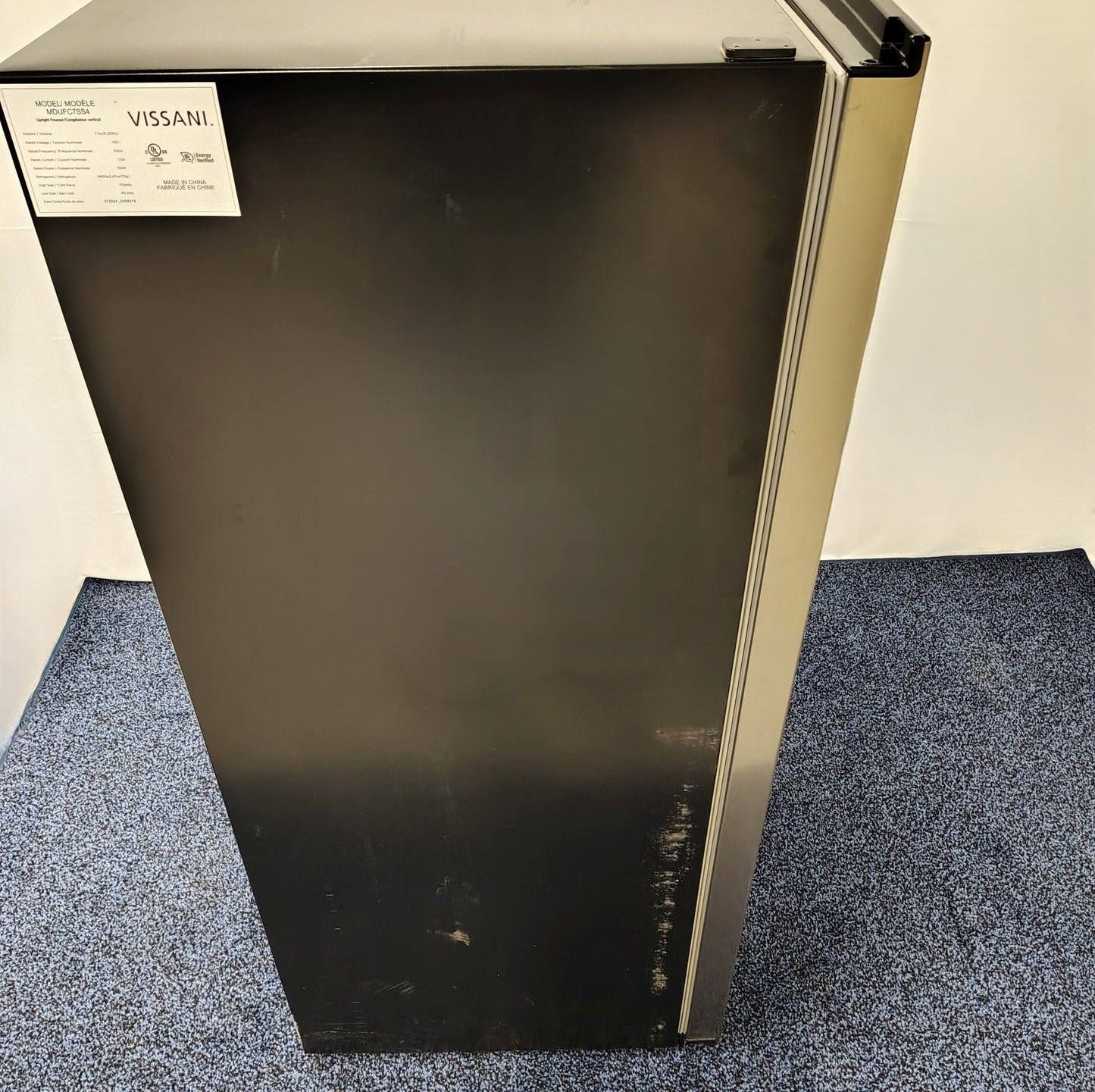 Vissani 7.1 cu. ft. Manual Defrost Convertible Upright Freezer in Stainless Steel MDUFC7SS4