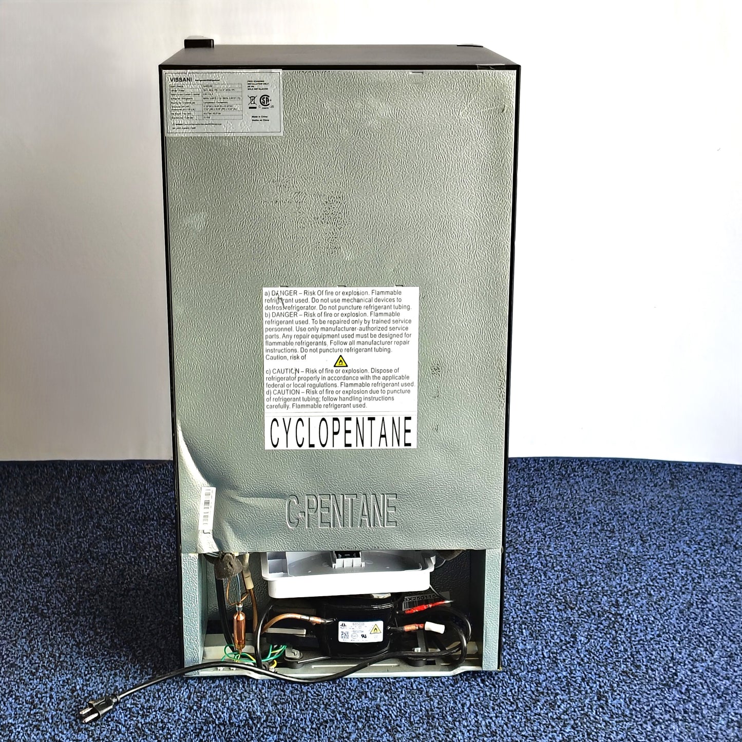 Vissani 3.2 cu. ft. Mini Refrigerator in Stainless Steel HVAR32SE