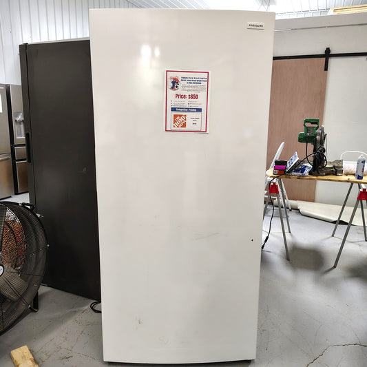Frigidaire 32.6 in. 20 cu. ft. Frost Free Defrost, Garage Ready Upright Freezer in White FRUF2020AW
