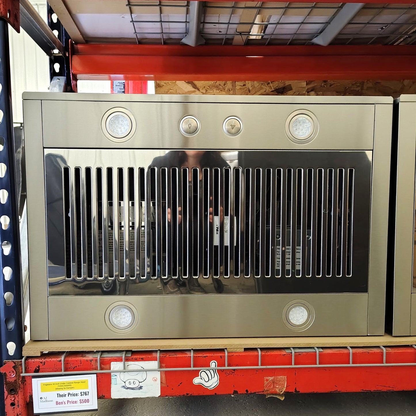 Frigidaire 30 Inch Under Cabinet Range Hood FHWC3050RS