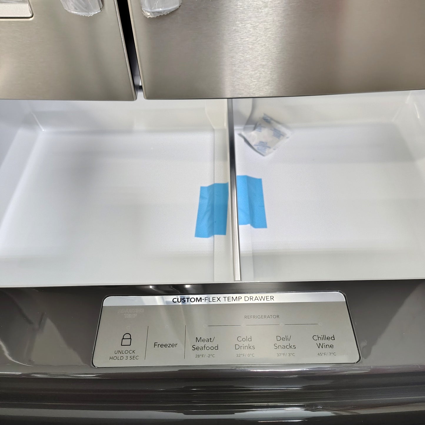 Gallery 36 in. 22 cu. ft. Counter-Depth 4-Door French Door Refrigerator in Smudge-Proof Stainless Steel GRMC2273CF