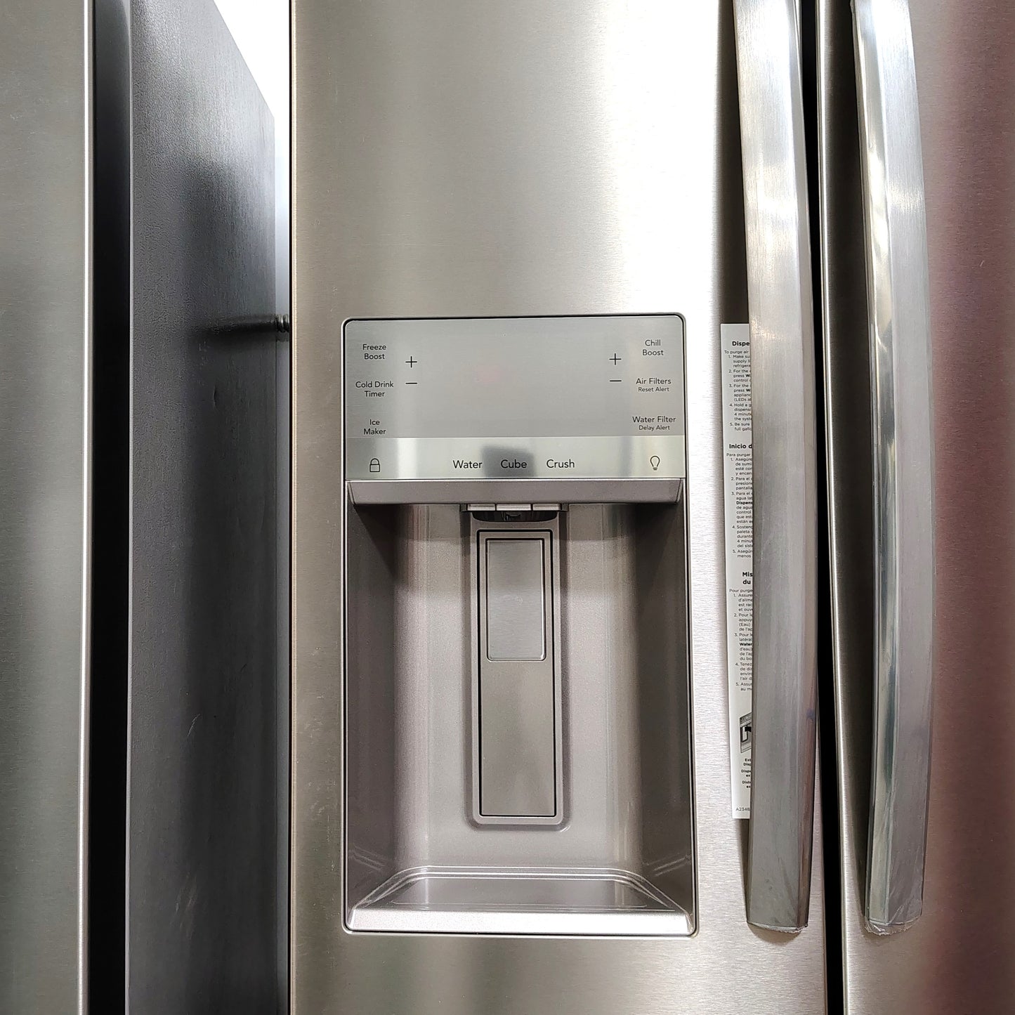 Gallery 36 in. 22 cu. ft. Counter-Depth 4-Door French Door Refrigerator in Smudge-Proof Stainless Steel GRMC2273CF