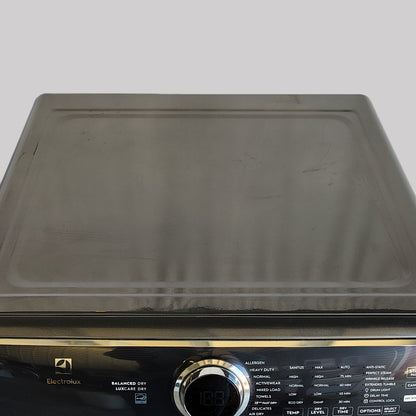 Electrolux 8 cu. ft. Front Load Stackable Electric Dryer in Titanium with LuxCare Dry and Perfect Steam ELFE7637AT