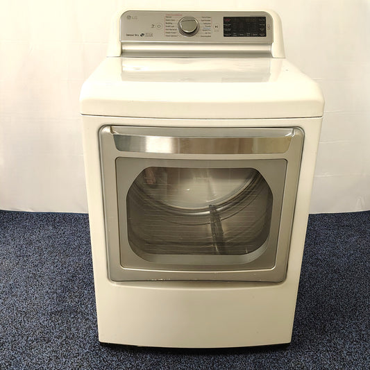 Used LG Senso Dry 7.3 cu. ft. Ultra Large Capacity TurboSteam™ Electric Dryer with EasyLoad™ Door DLEX7600WE