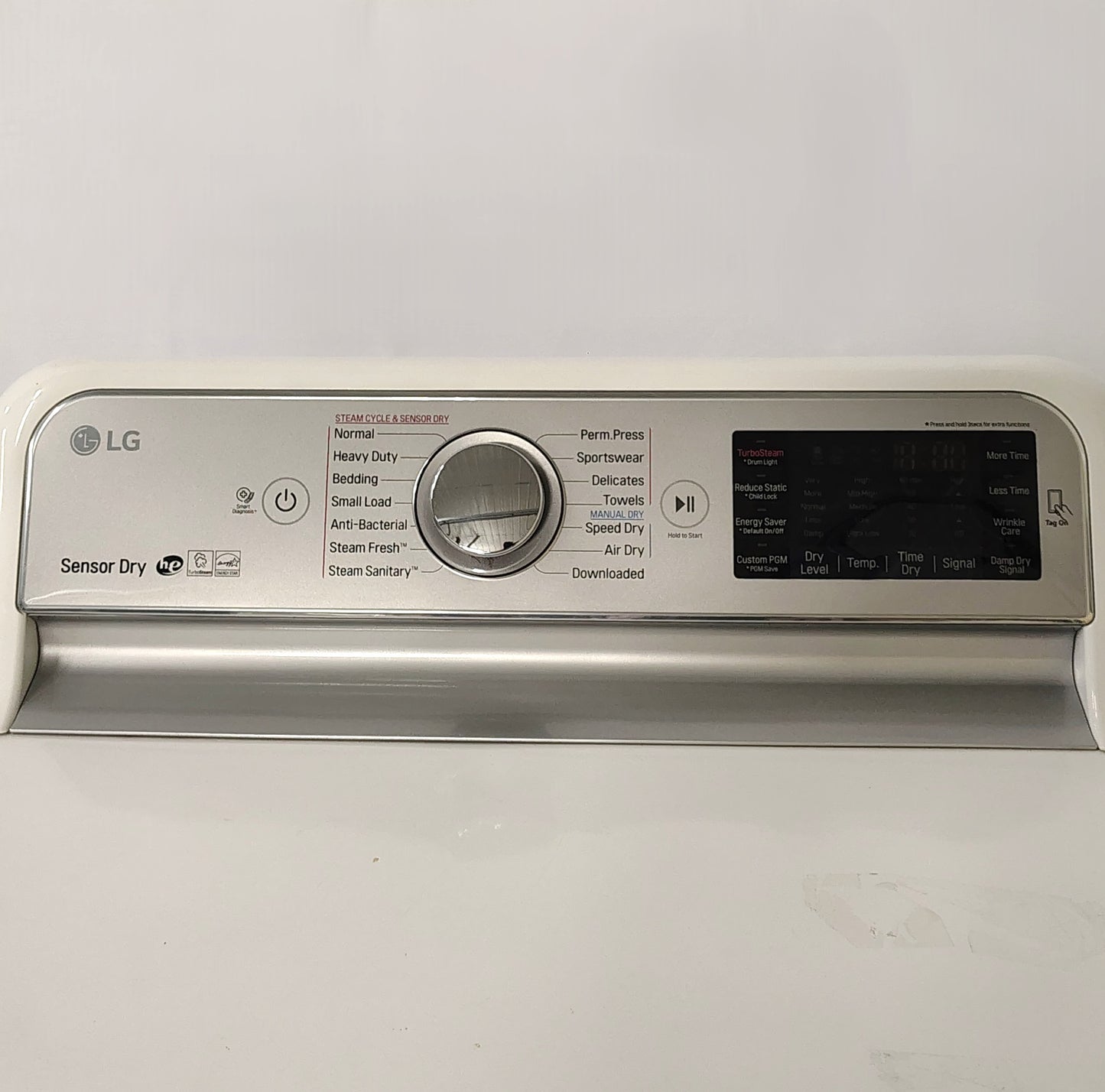 Used LG Senso Dry 7.3 cu. ft. Ultra Large Capacity TurboSteam™ Electric Dryer with EasyLoad™ Door DLEX7600WE