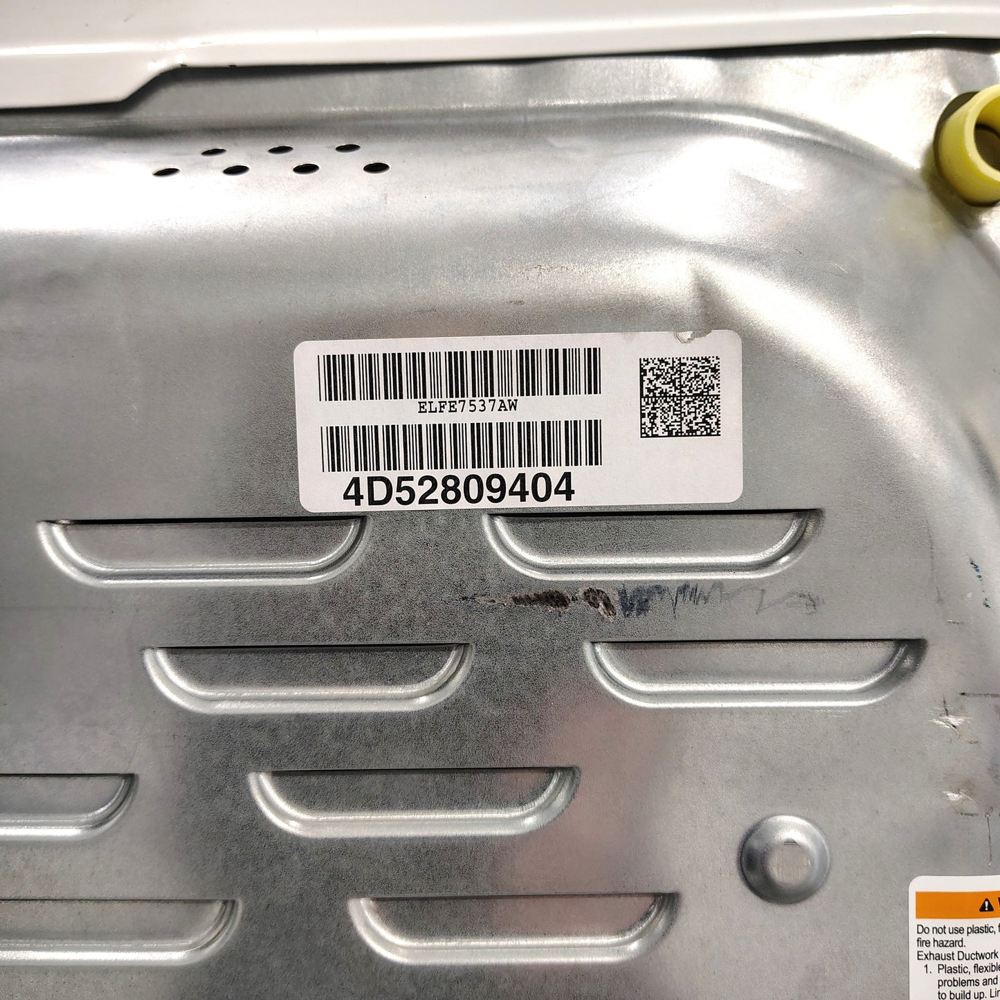 Electrolux 8 cu. ft. vented Front Load Stackable Electric Dryer in White with LuxCare Dry and Automatic Temperature Control ELFE7537AW