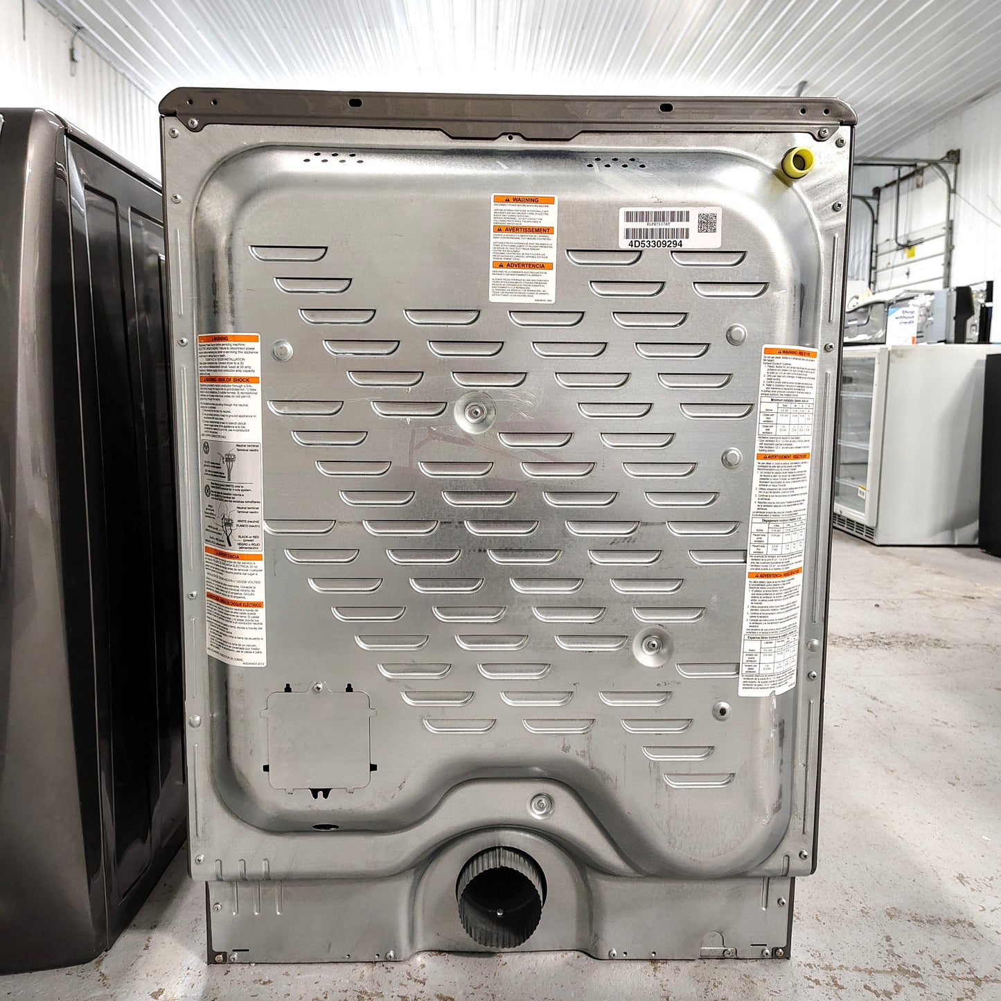 Electrolux 8 cu. ft. vented Front Load Stackable Electric Dryer in Titanium with LuxCare Dry and Perfect Steam ELFE7637AT