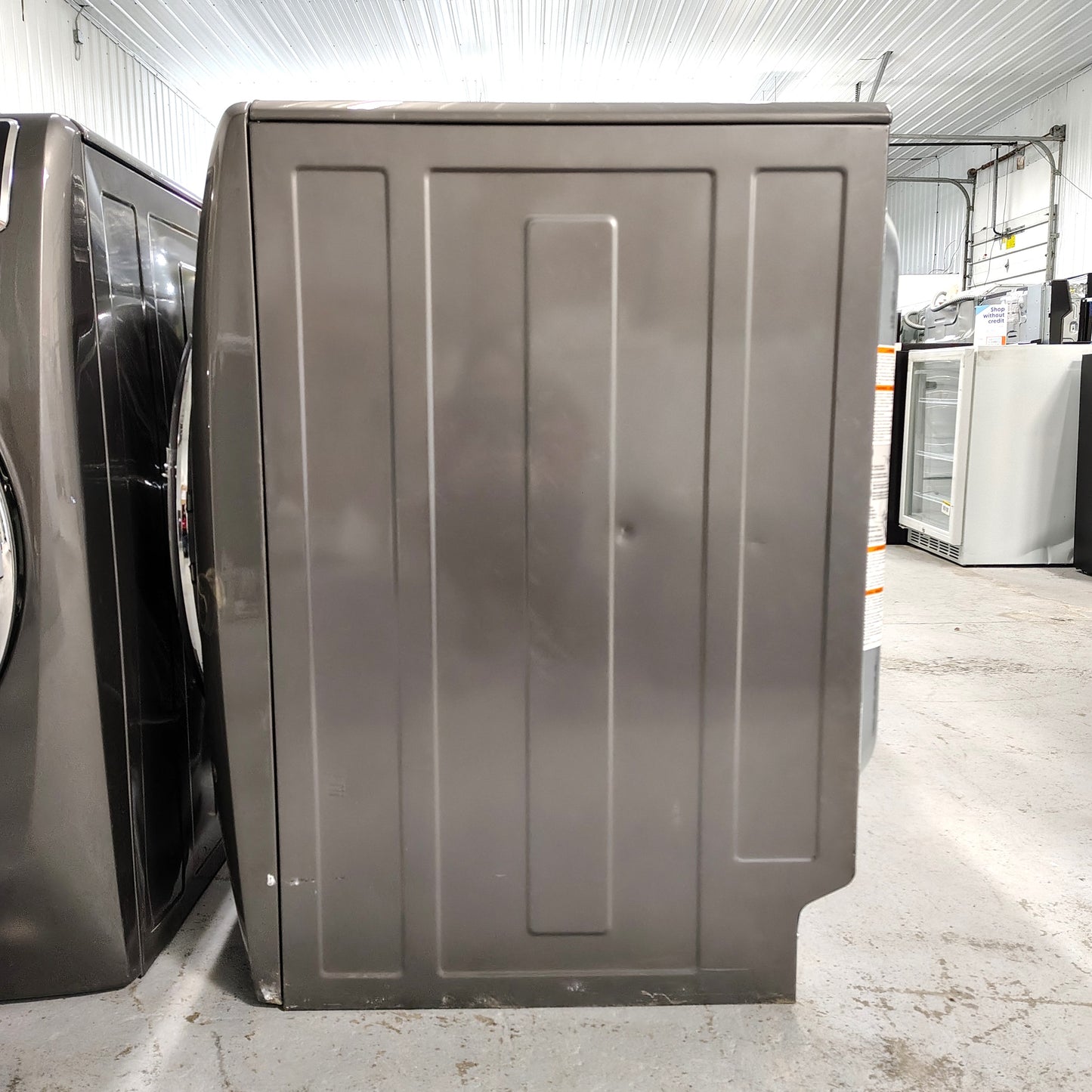 Electrolux 8 cu. ft. vented Front Load Stackable Electric Dryer in Titanium with LuxCare Dry and Perfect Steam ELFE7637AT