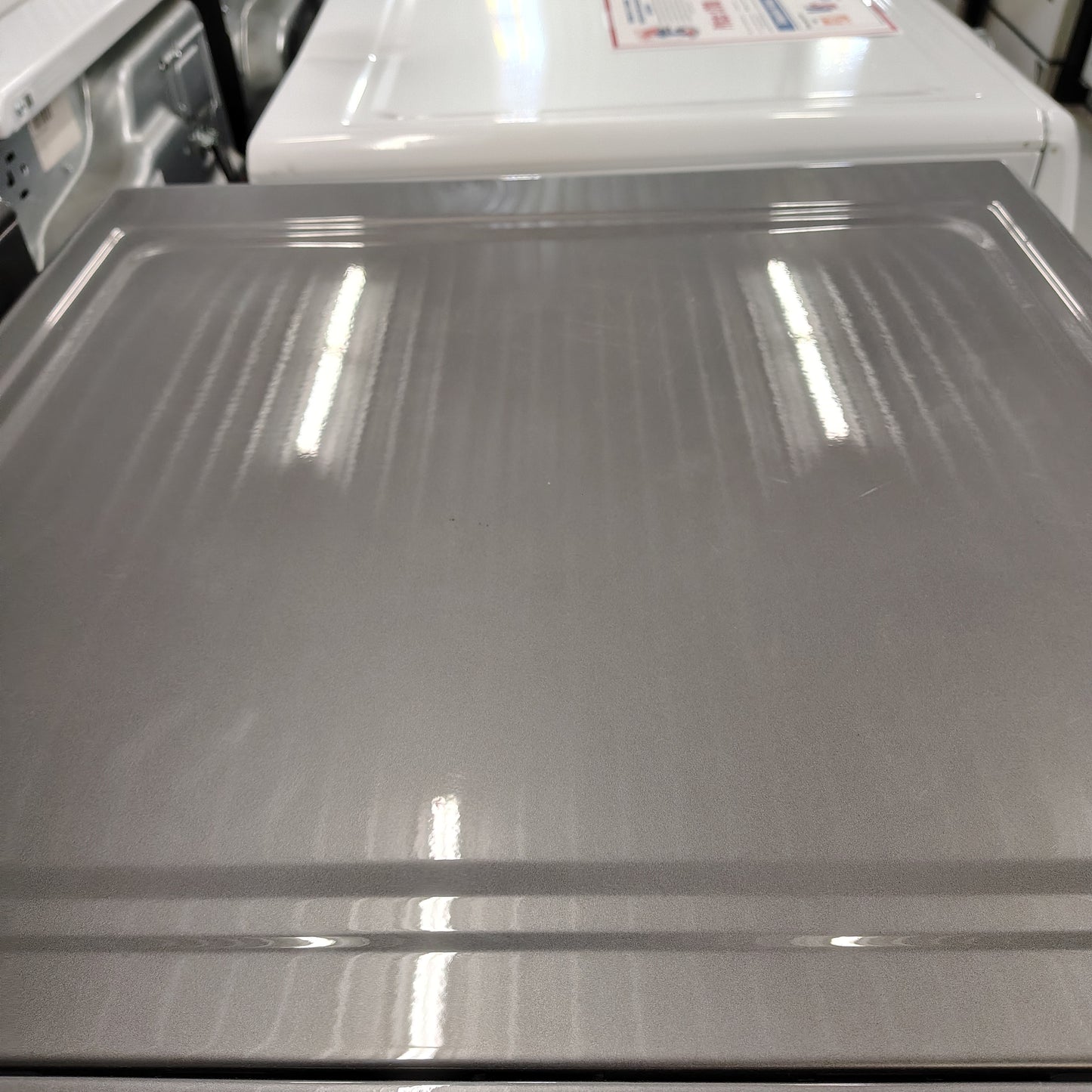 Electrolux 8 cu. ft. vented Front Load Stackable Electric Dryer in Titanium with LuxCare Dry and Perfect Steam ELFE7637AT