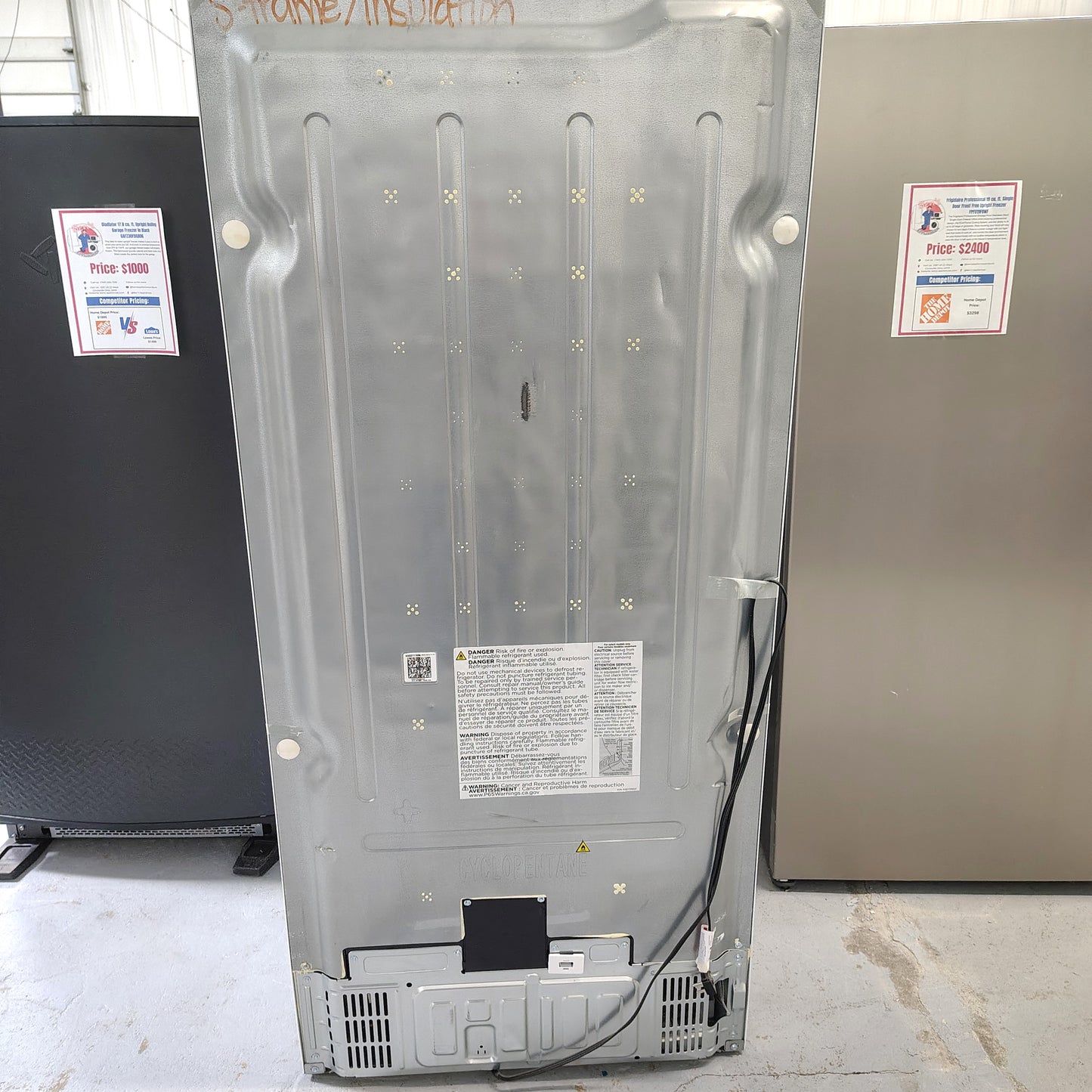 Frigidaire 20 cu. ft. Freezerless Refrigerator in White with Temperature Alarm and Auto-Close Door, ENERGY STAR FRAE2024AW