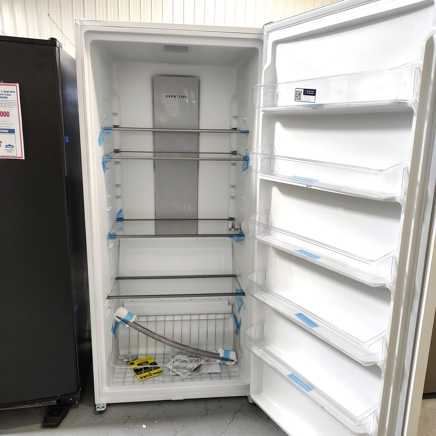 Frigidaire 20 cu. ft. Freezerless Refrigerator in White with Temperature Alarm and Auto-Close Door, ENERGY STAR FRAE2024AW