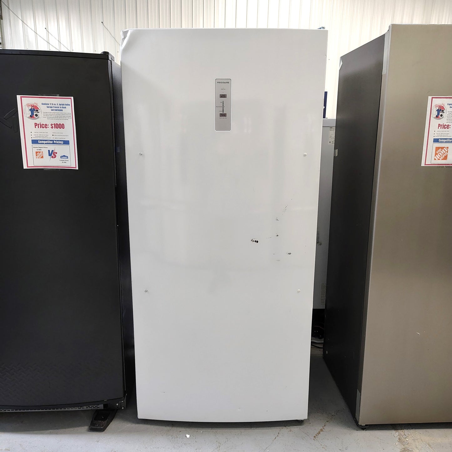 Frigidaire 20 cu. ft. Freezerless Refrigerator in White with Temperature Alarm and Auto-Close Door, ENERGY STAR FRAE2024AW