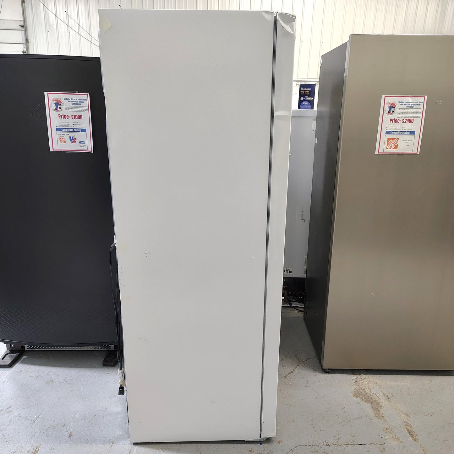 Frigidaire 20 cu. ft. Freezerless Refrigerator in White with Temperature Alarm and Auto-Close Door, ENERGY STAR FRAE2024AW