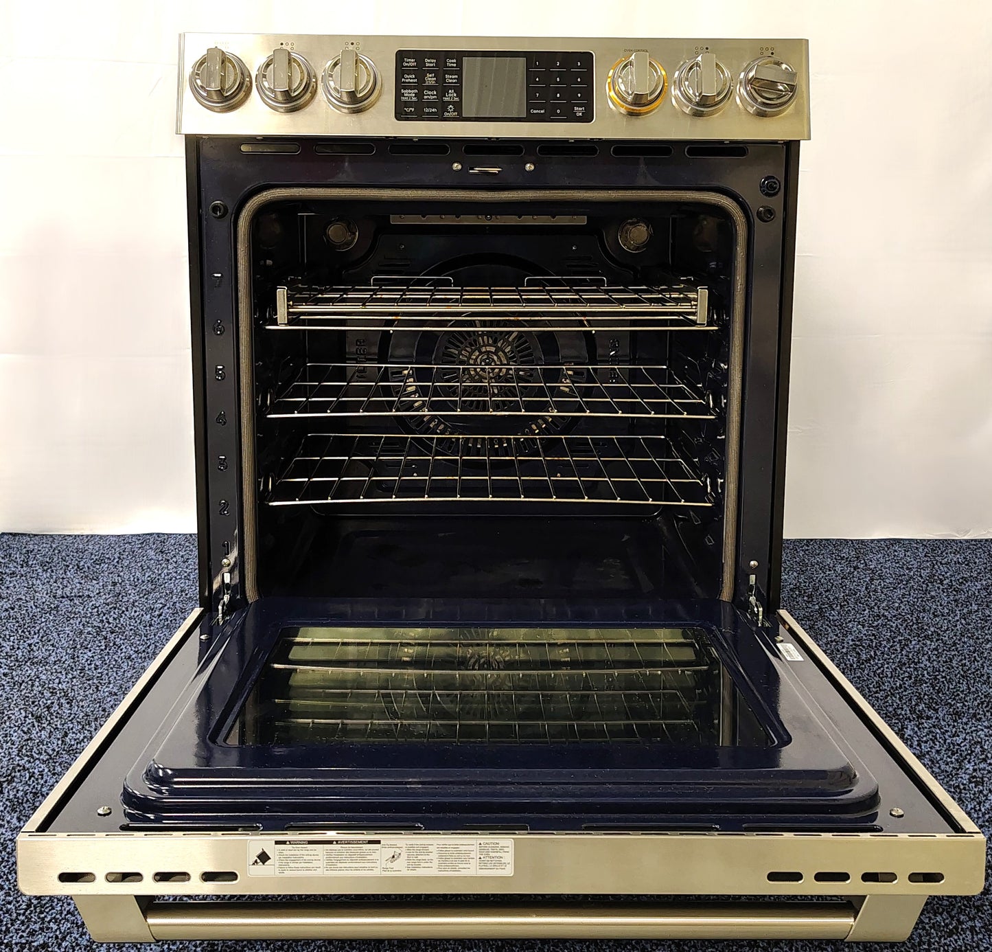 Fotile 30 in. Fresh Bake Technology 5-Burner Element Slide-In Single Oven Electric Range in Stainless Steel w/ Convection Bake RES30552