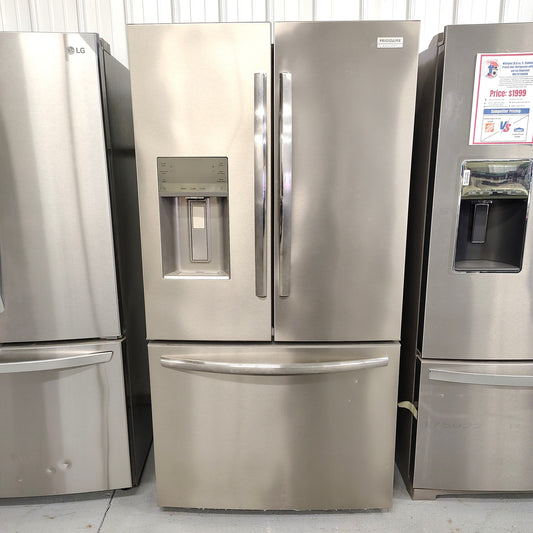 Frigidaire 36 in. Gallery 28 cu. ft. Standard Depth French Door Refrigerator in Smudge-Proof Stainless Steel With Water and Ice Dispenser GRFS2853AF2