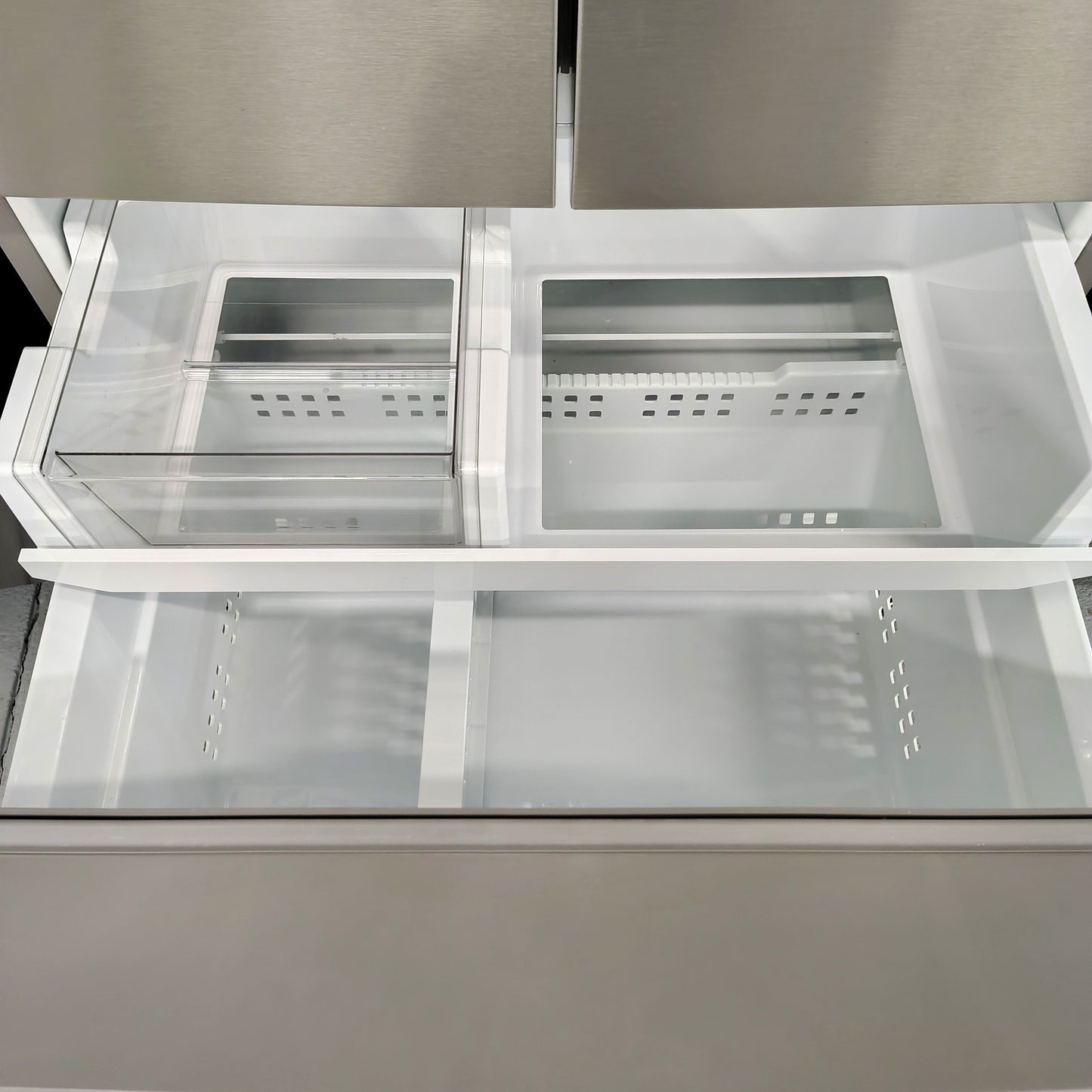 Frigidaire 36 in. Gallery 28 cu. ft. Standard Depth French Door Refrigerator in Smudge-Proof Stainless Steel With Water and Ice Dispenser GRFS2853AF2