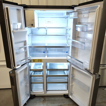 Frigidaire Gallery 36 in. 22 cu. ft. Counter-Depth 4-Door Refrigerator in Stainless Steel GRQC2255BF