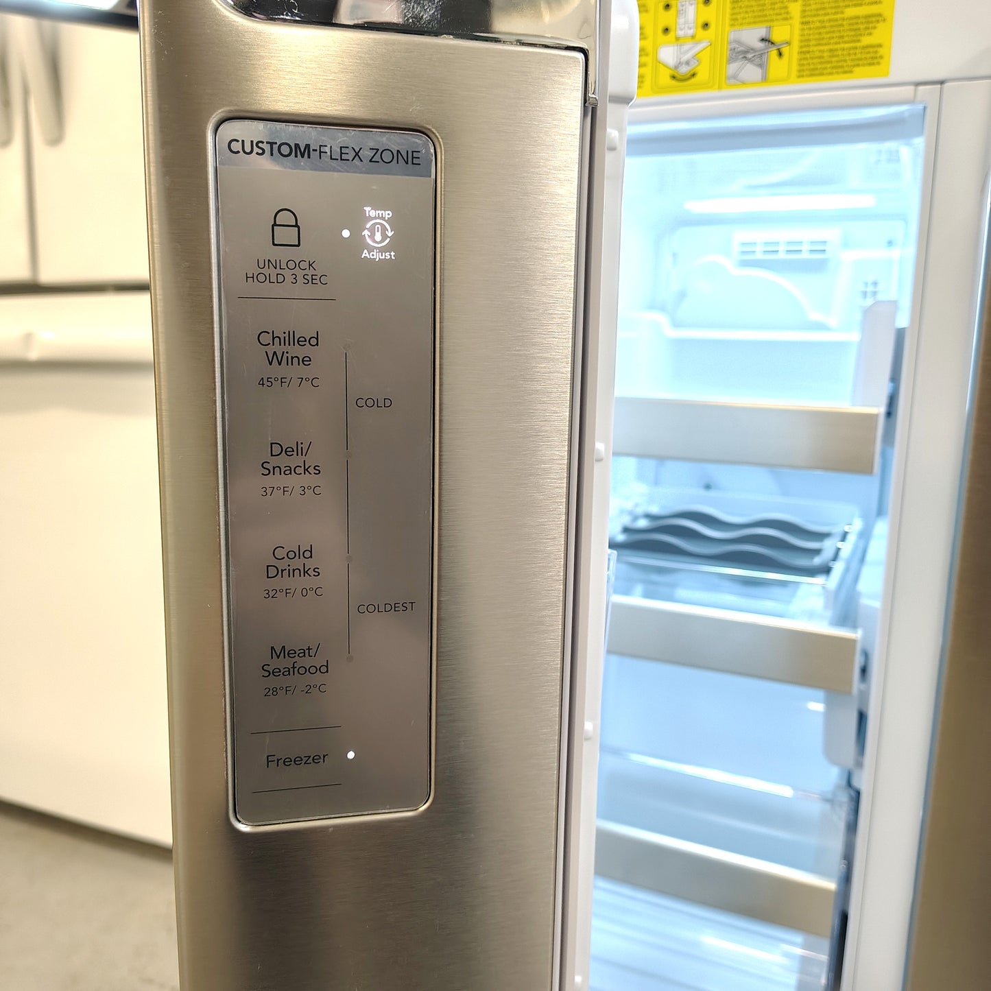 Frigidaire Gallery 36 in. 22 cu. ft. Counter-Depth 4-Door Refrigerator in Stainless Steel GRQC2255BF