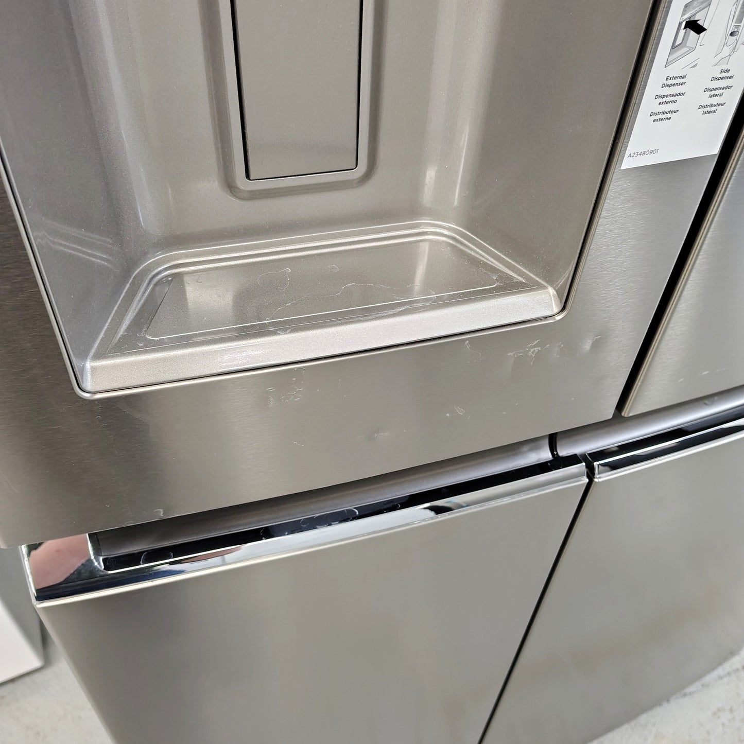 Frigidaire Gallery 36 in. 22 cu. ft. Counter-Depth 4-Door Refrigerator in Stainless Steel GRQC2255BF