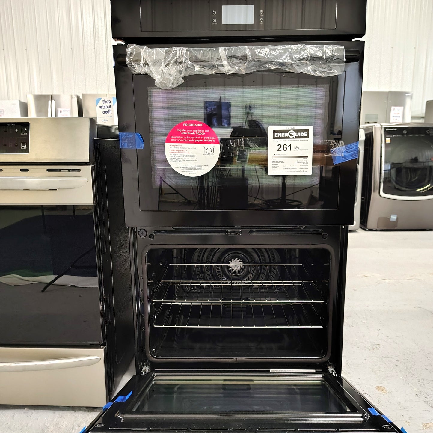 Frigidaire 30 in. Double Electric Built-In Wall Oven with Convection in Stainless Steel FCWD3027A