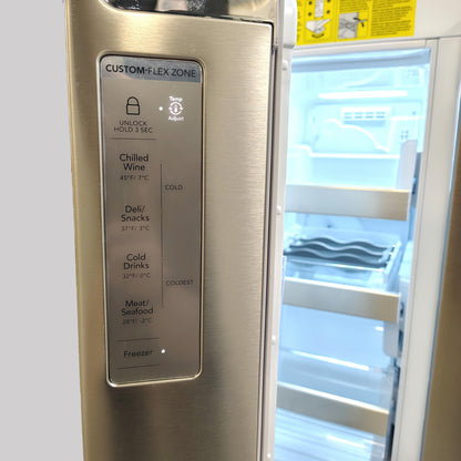 Frigidaire Gallery 36 in. 22 cu. ft. Counter-Depth 4-Door Refrigerator in Stainless Steel GRQC2255BF