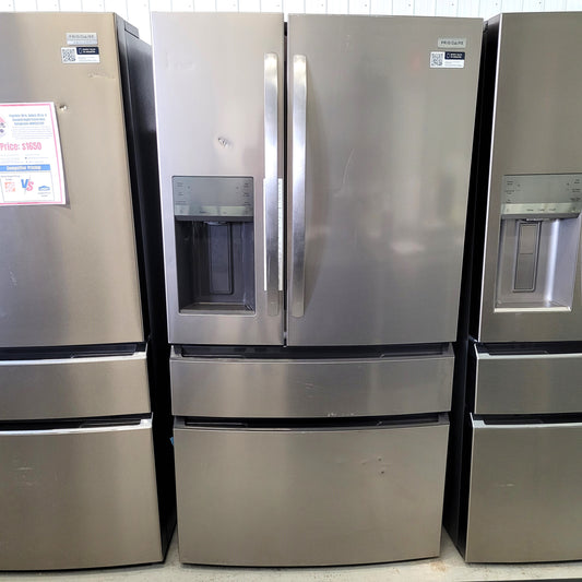 Frigidaire Gallery 36 in. 26.3 cu. ft. 4-Door Standard-Depth Refrigerator in Stainless Steel FRMS274TAV