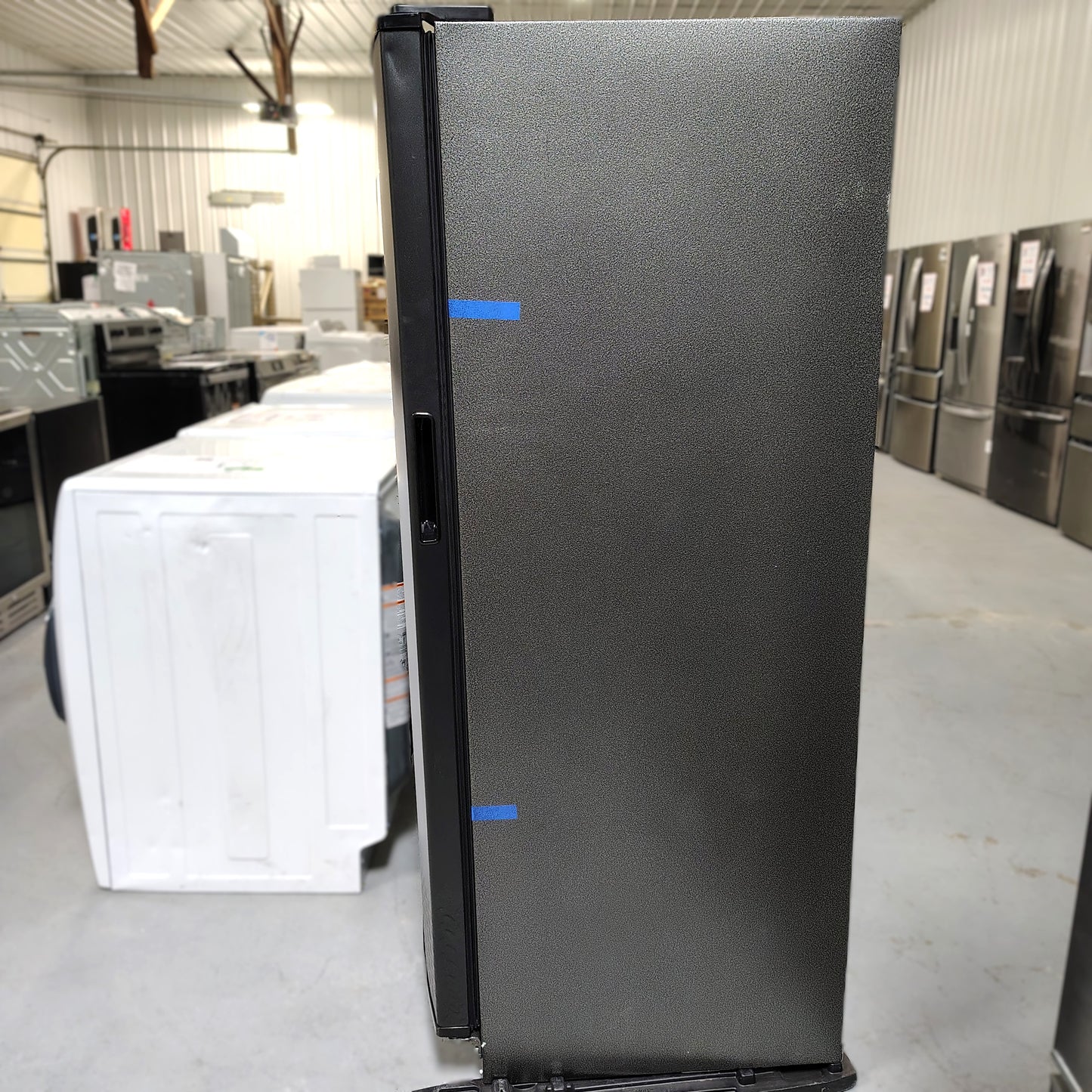 Gladiator 17.8 cu. ft. Upright Rolling Step-To-Open Garage Freezer in Black GAFZ30FDGB06