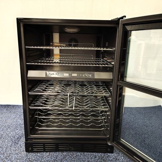 Magic Chef 44 Bottle Dual Zone Wine Cooler in Stainless Steel HMWC44DZ