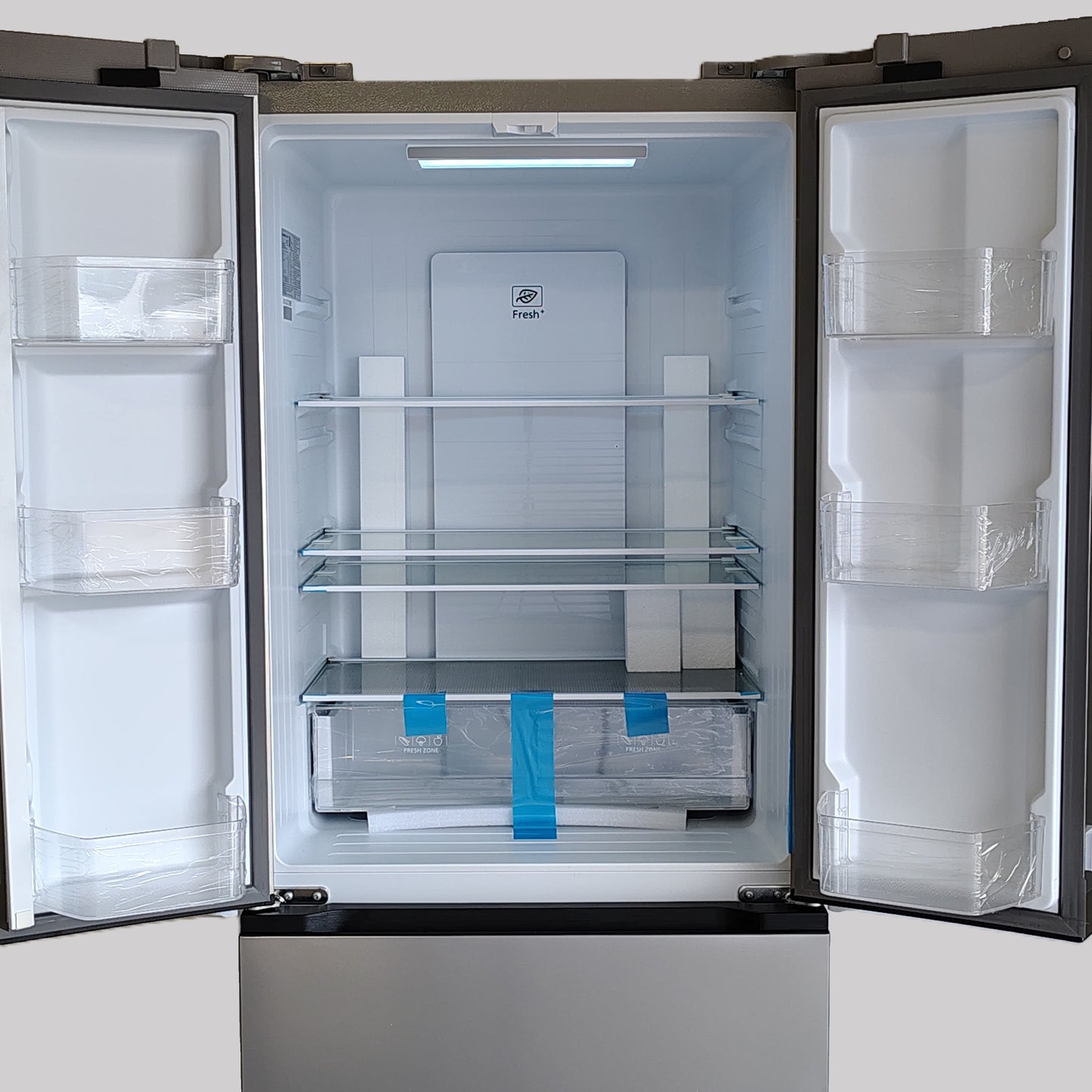 Hamilton Beach 17.7 cu. ft. Bottom Freezer French Door Refrigerator in Stainless Steel Look HBF1770