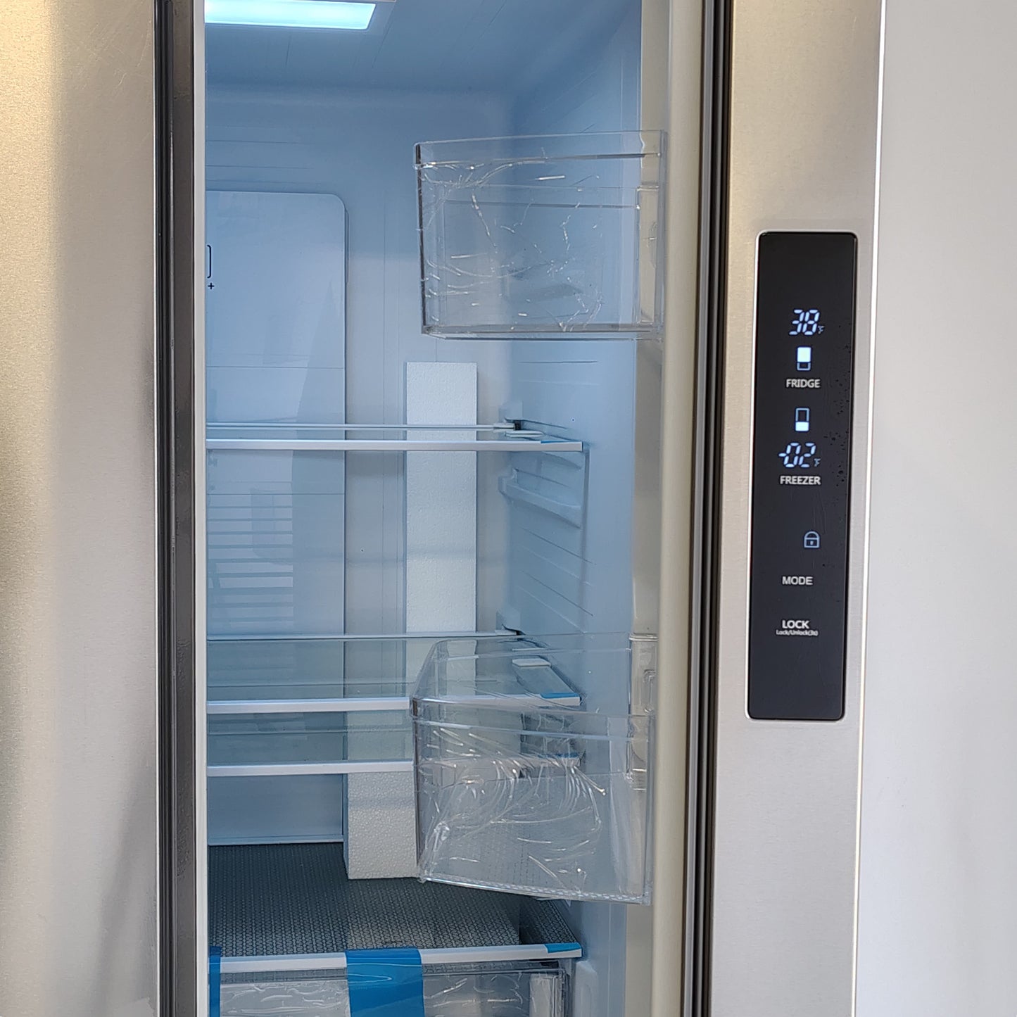 Hamilton Beach 17.7 cu. ft. Bottom Freezer French Door Refrigerator in Stainless Steel Look HBF1770