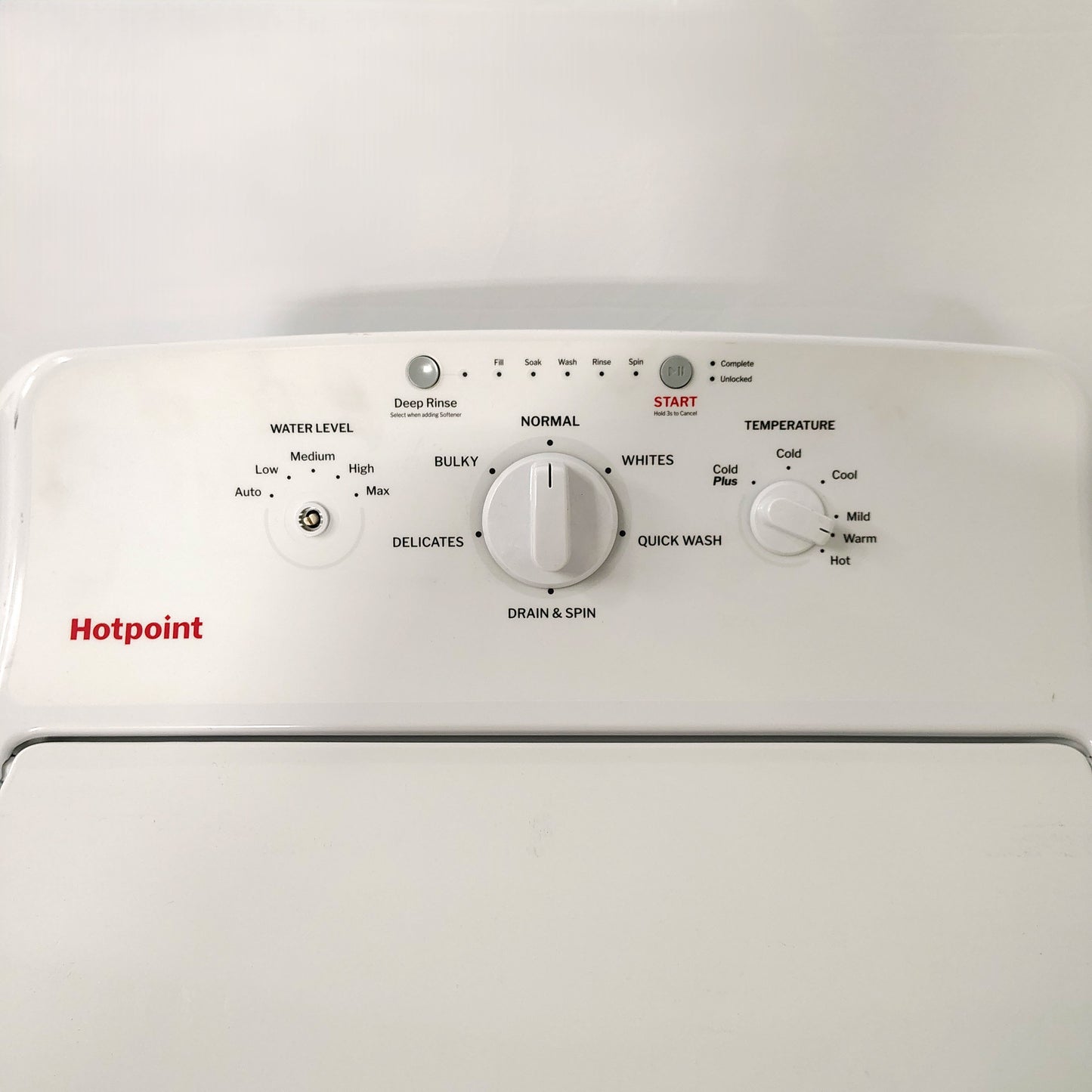 Hotpoint 4.0 cu.ft. Top Load Washer in White with Cold Plus and Water Level Control HTW265ASW0WW