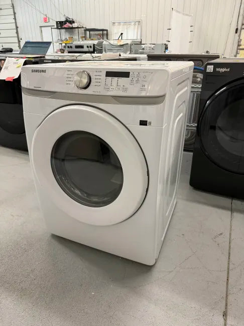 Samsung 7.5 cu. ft. Smart Electric Dryer with Steam Sanitize+ in White DVE45R6300W/A3