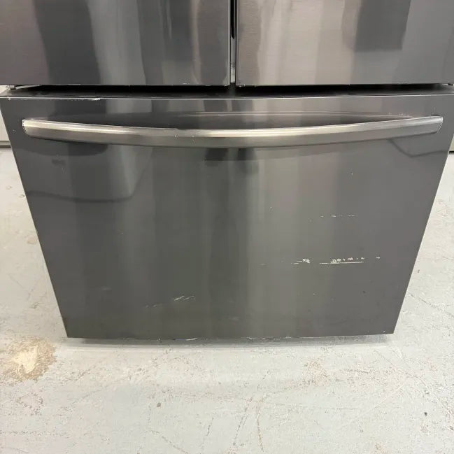 Frigidaire 36 in. Gallery 28 cu. ft. Standard Depth French Door Refrigerator in Smudge-Proof Black Stainless Steel GRFS2853AD