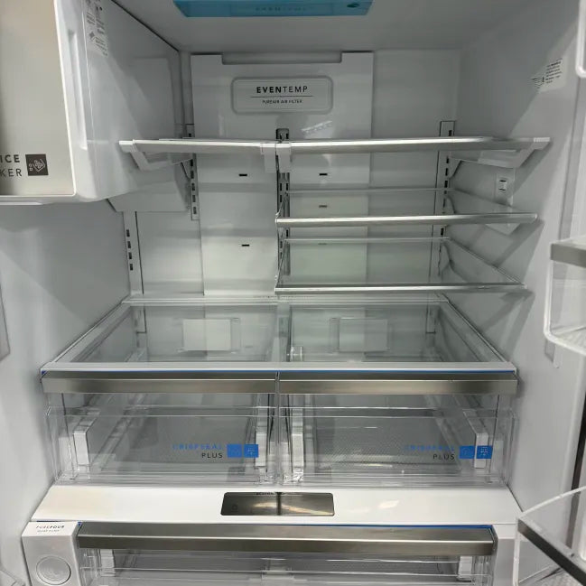 Frigidaire 36 in. Gallery 28 cu. ft. Standard Depth French Door Refrigerator in Smudge-Proof Black Stainless Steel GRFS2853AD