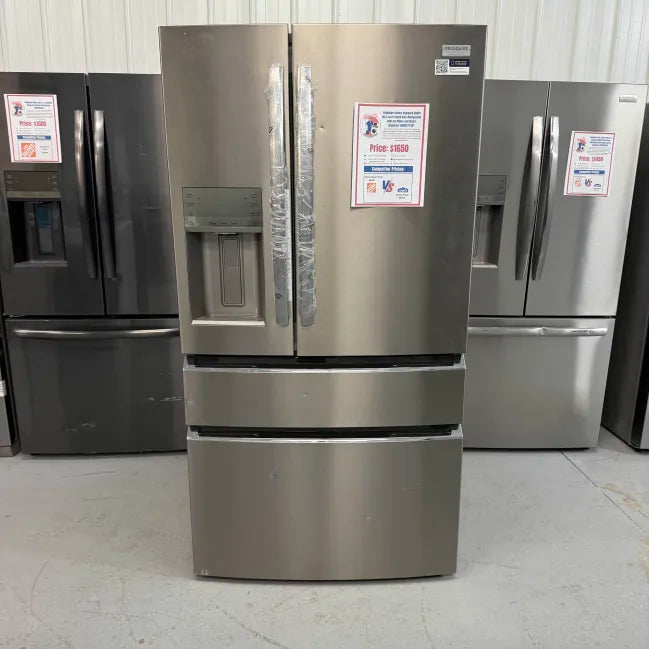 Frigidaire Gallery Standard-Depth 26.3-cu ft 4 -Door 36-in Wide French Door Refrigerator with Ice Maker with Water and Ice Dispenser GRMS2773AF