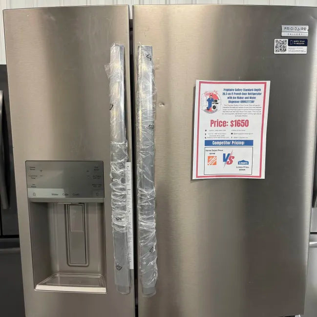 Frigidaire Gallery Standard-Depth 26.3-cu ft 4 -Door 36-in Wide French Door Refrigerator with Ice Maker with Water and Ice Dispenser GRMS2773AF