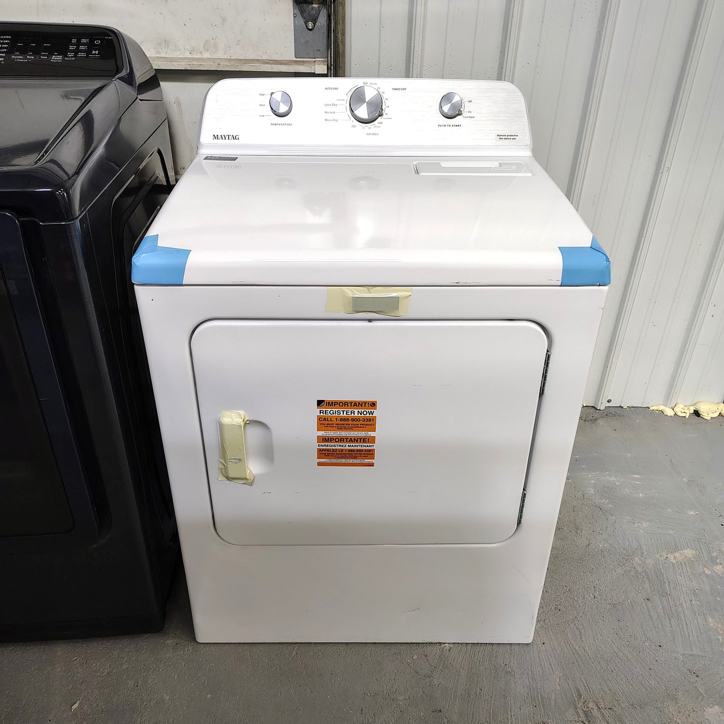 Maytag 7.0 cu. ft. Vented Electric Dryer in White MED4500MW0