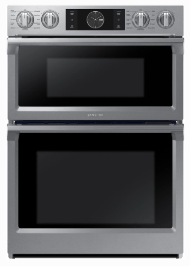 Samsung 30" Smart Microwave Combination Wall Oven with Flex Duo™ in Stainless Steel NQ70M7770DS/AA