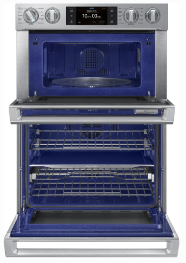 Samsung 30" Smart Microwave Combination Wall Oven with Flex Duo™ in Stainless Steel NQ70M7770DS/AA