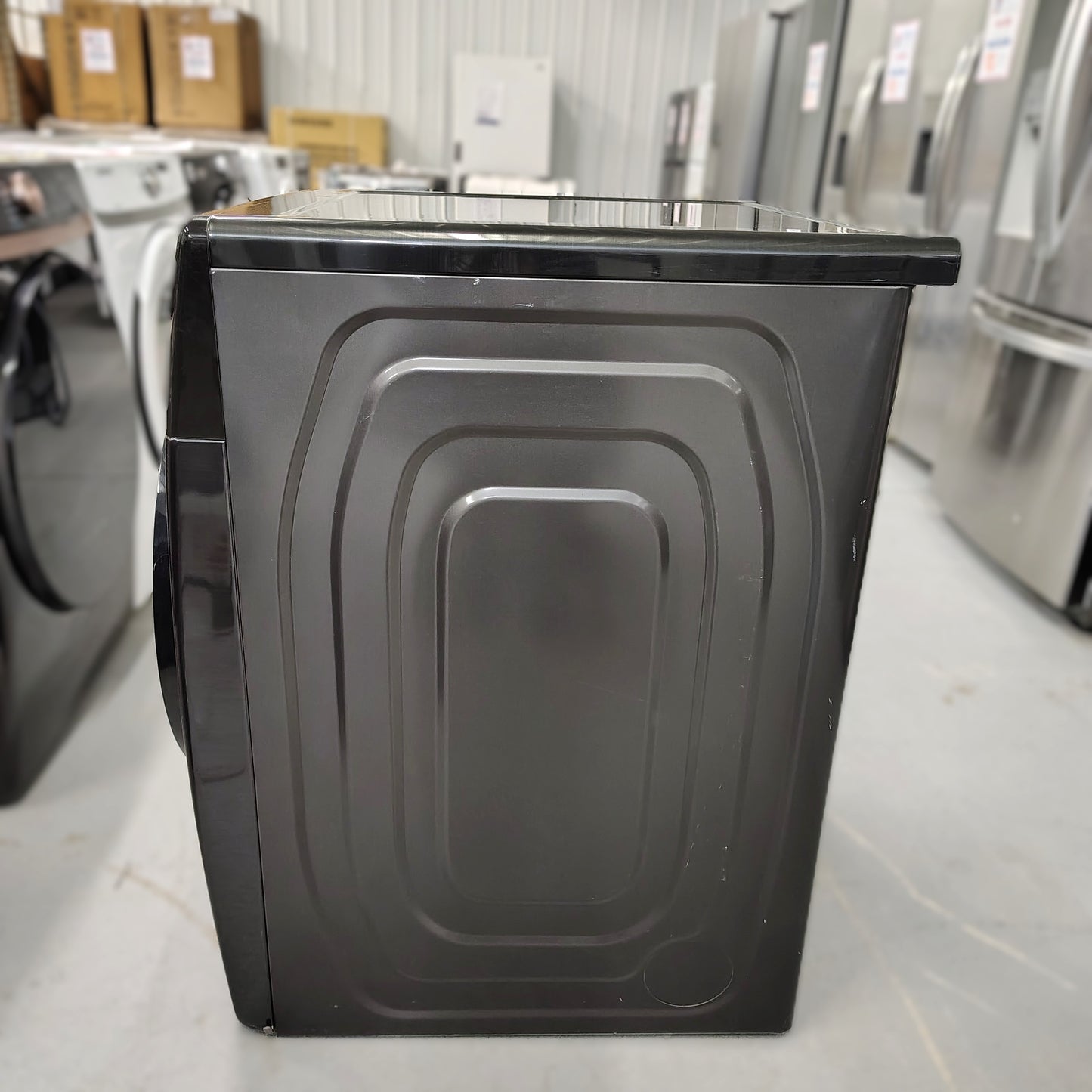 Samsung 7.5 cu. ft. Vented Smart Electric Dryer in Brushed Black with Steam Sanitize+ and Sensor Dry DVE50BG8300V