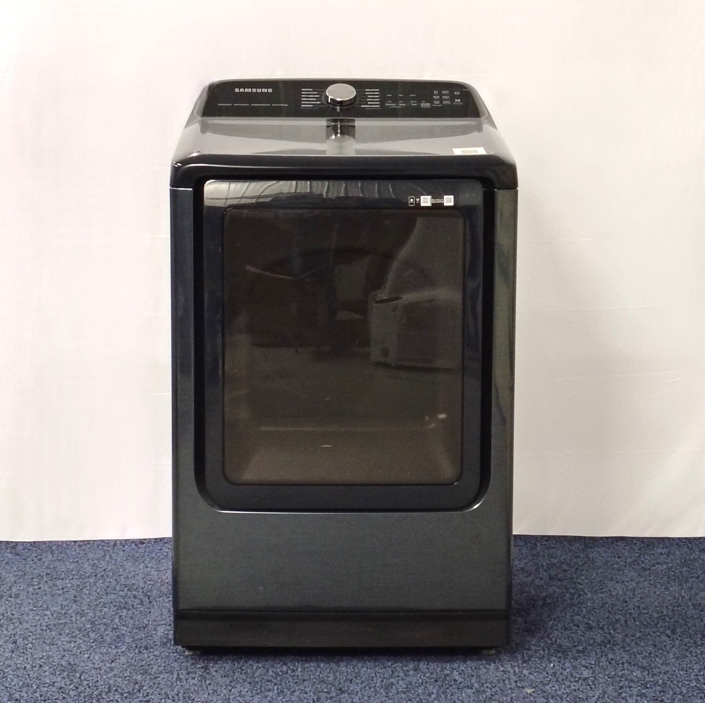 Samsung 7.4 cu. ft. Vented Smart Electric Dryer in Brushed Navy Blue with Pet Care Dry and Steam Sanitize+ DVE54CG7150D