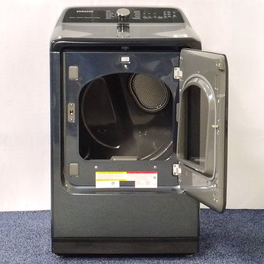 Samsung 7.4 cu. ft. Vented Smart Electric Dryer in Brushed Navy Blue with Pet Care Dry and Steam Sanitize+ DVE54CG7150D