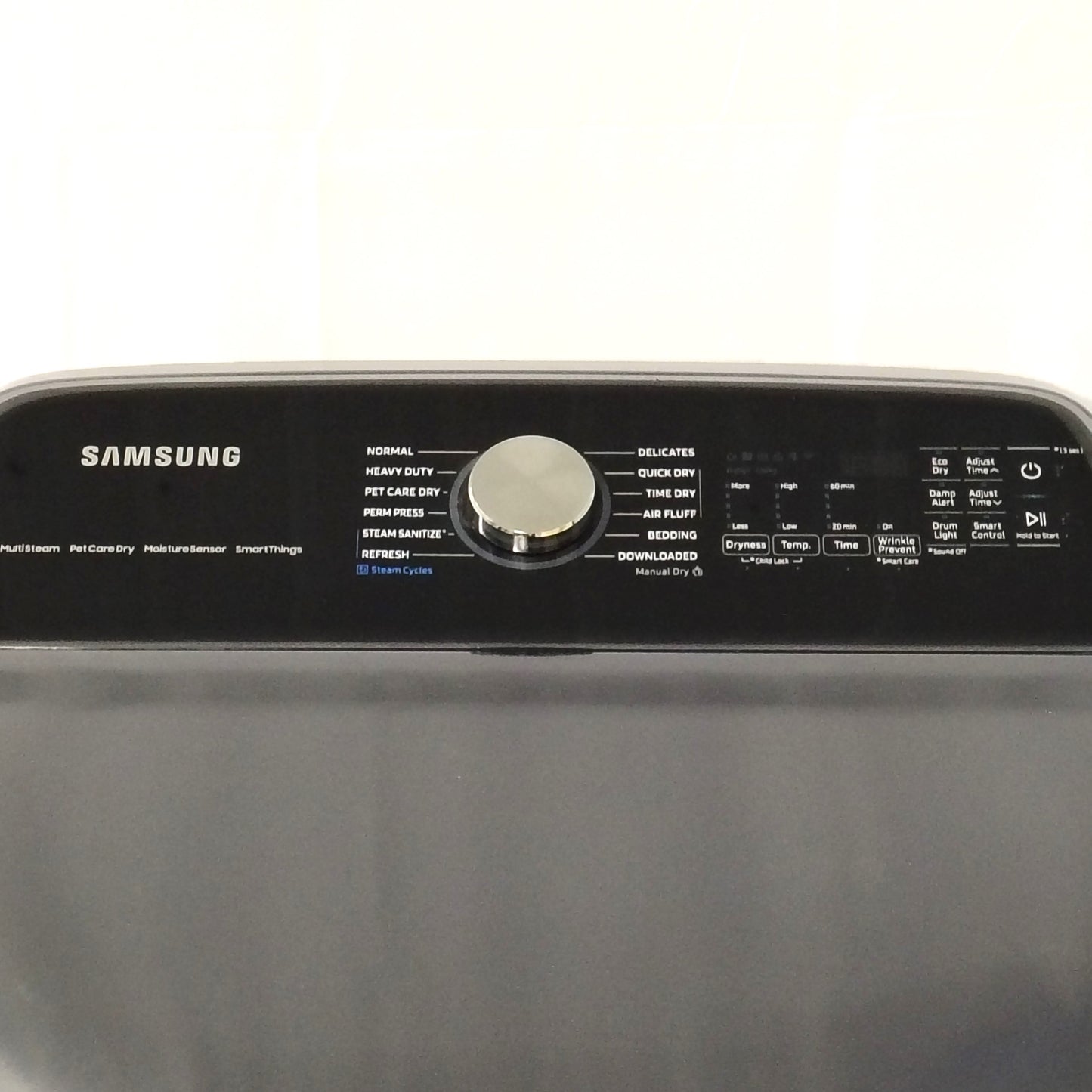 Samsung 7.4 cu. ft. Vented Smart Electric Dryer in Brushed Navy Blue with Pet Care Dry and Steam Sanitize+ DVE54CG7150D