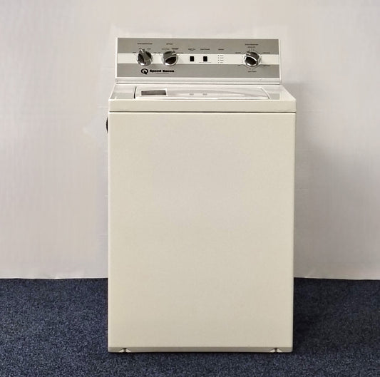 Speed Queen 26 Inch Top-Load Washer with 3.3 cu. ft. Capacity, 4 Pre-Set Cycles, Mechanical Knob Controls, Stainless Steel Washtub and 710-RPM Spin Speed AWN632S9116TW02