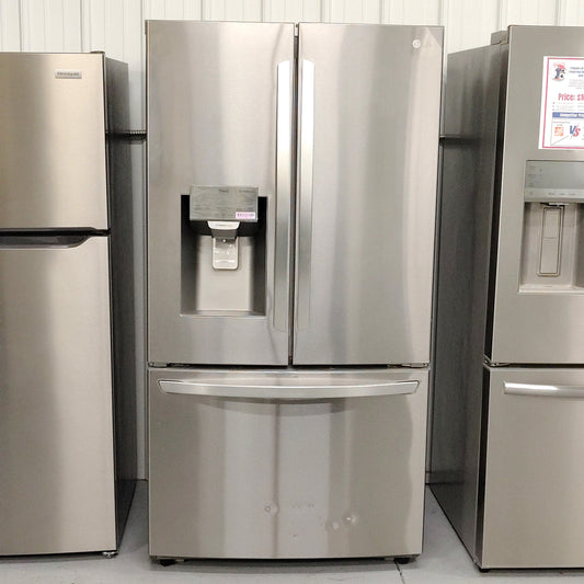 LG Standard-Depth 26.2-cu ft 3 -Door Smart Compatible French Door Refrigerator with Dual Ice Maker with Water and Ice Dispenser (Stainless Steel) ENERGY STAR Certified LFXS26973S/10