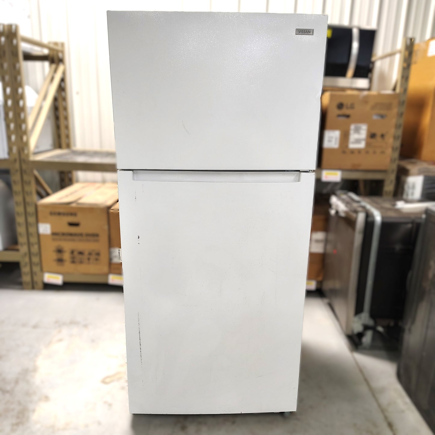 Vissani 18.1 cu. ft. Top Freezer Refrigerator in White, Garage Ready MDTF18WHR5